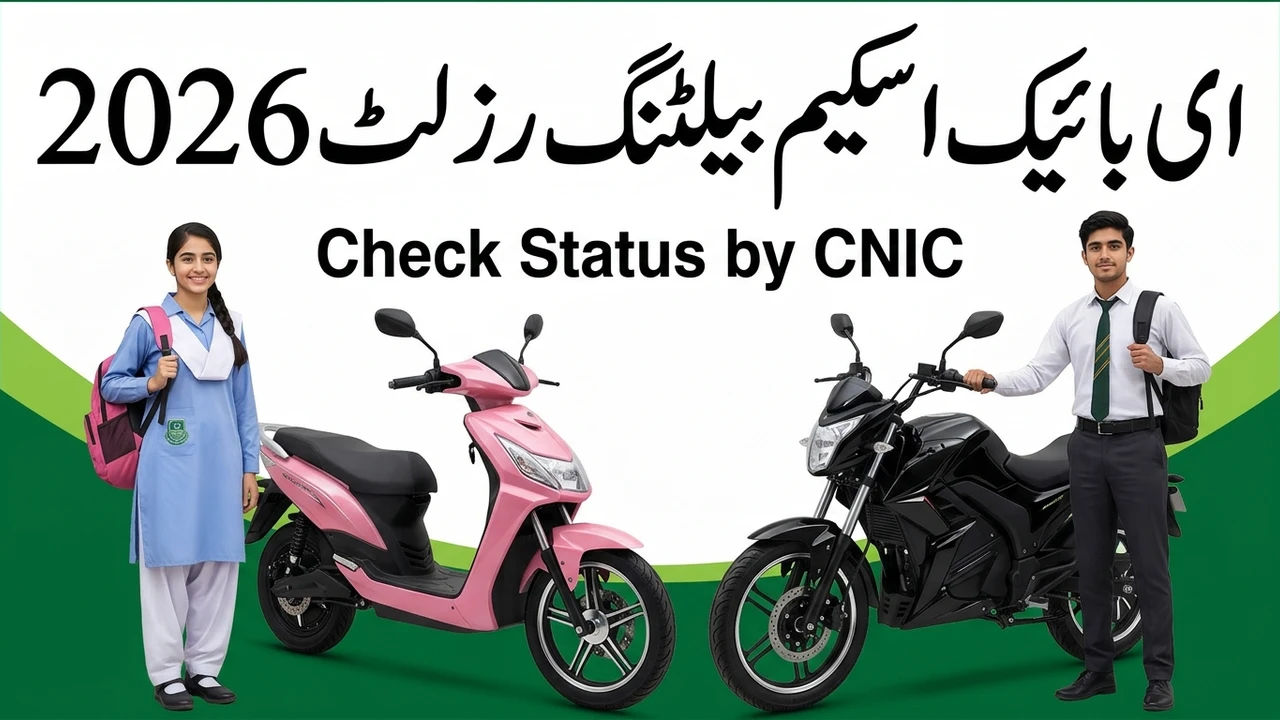 E Bike Scheme Balloting Result 2026 Check Status by CNIC