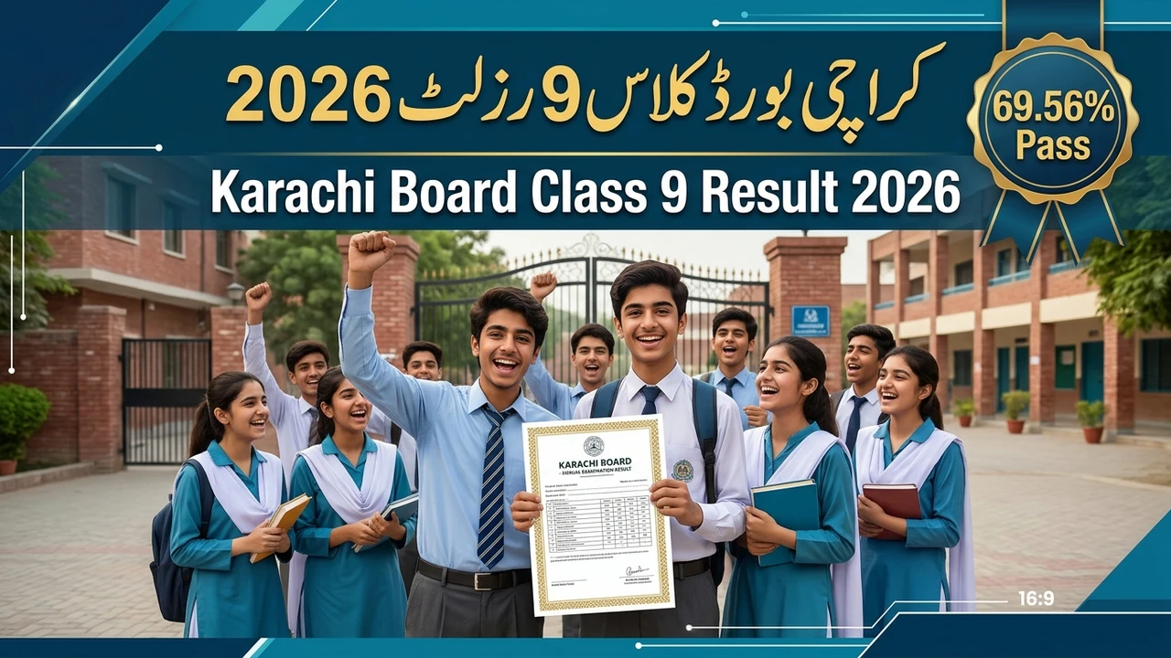 Karachi Board Class 9 Result 2026 Science Group — 69.56% pass
